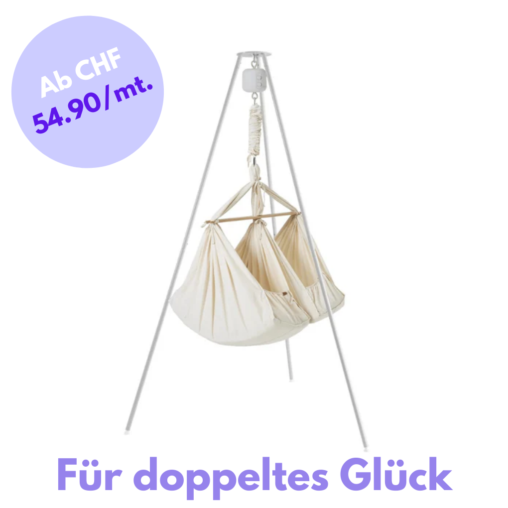 Membantu - Membantu Federwiege Zwilling komplett Set - Babylution