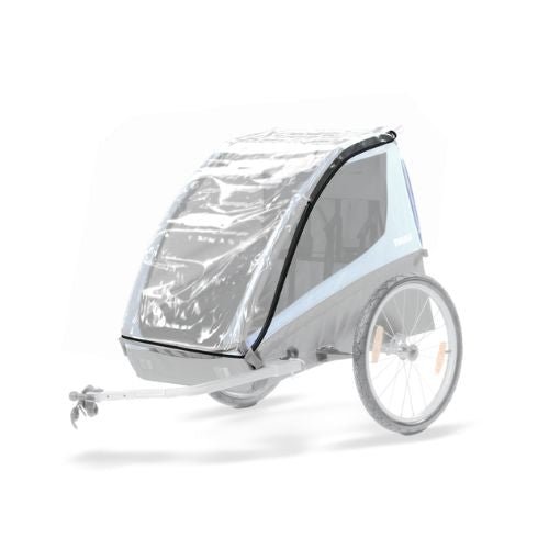 regenschutz fahrradanhänger chariot Thule Regenschutz zu Fahrradanhänger Chariot Zweisitzer