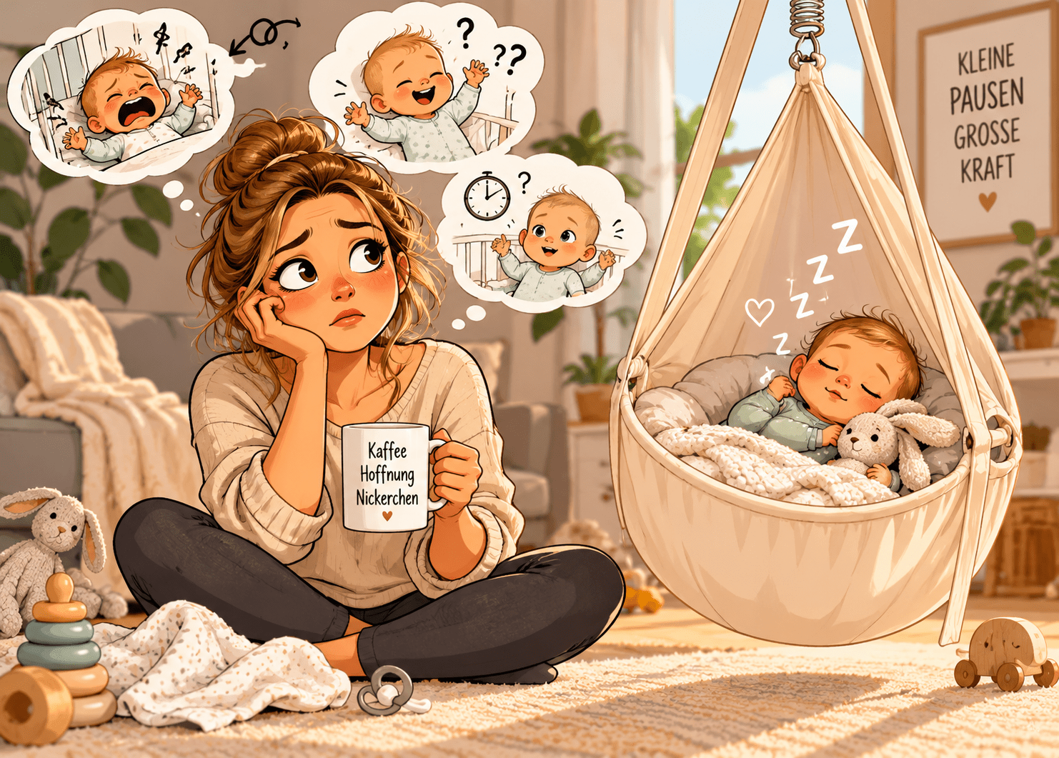 Baby schläft tagsüber nicht – Tipps für entspanntere Nickerchen 👶💤 - Babylution