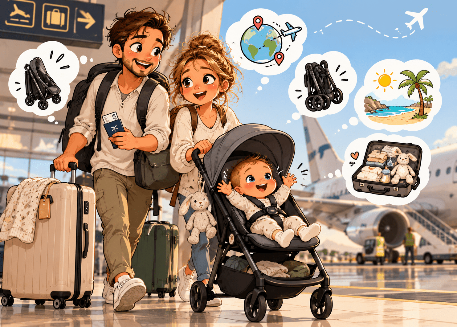 Reisen mit Baby oder Kleinkind... welcher Buggy passt zu eurem Abenteuer? ✈️👶 - Babylution