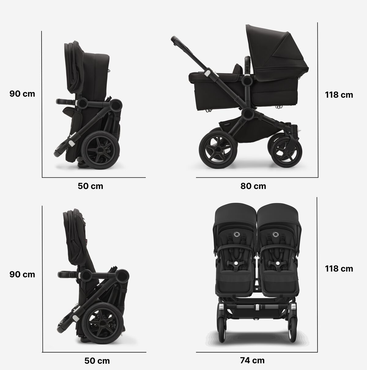 Bugaboo Donkey 5 twin Kinderwagen