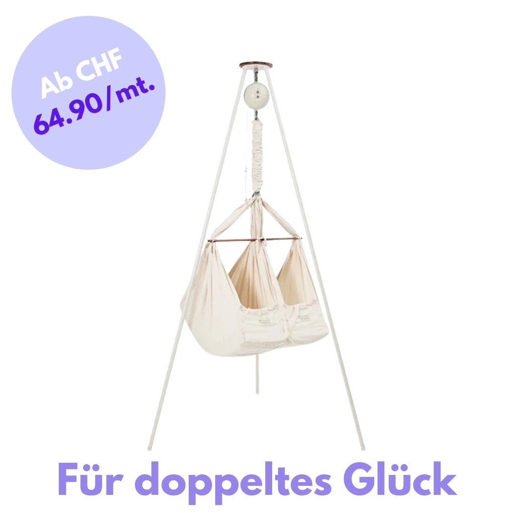 Moonboon - Moonboon Zwilling Federwiege komplett Set inkl. Motor - Babylution