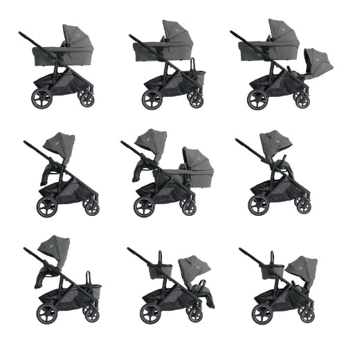 Joie - Joie Versiti Signature Geschwisterkinderwagen Sitz/Wanne - Babylution