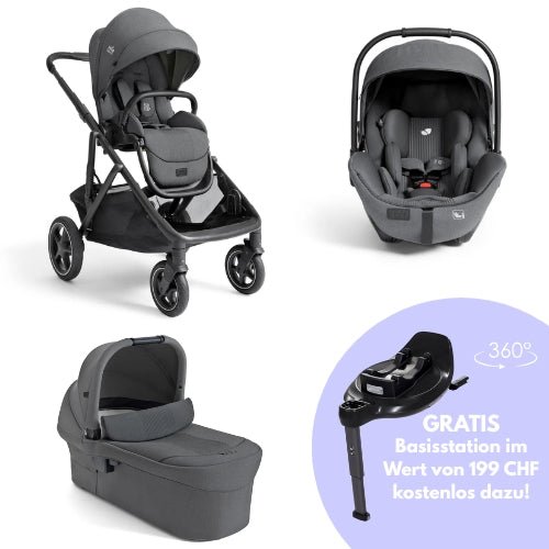 Joie - Joie versiti™ 4 - in - 1 Kinderwagen Komplettsystem, inkl. 360° Basisstation - Babylution