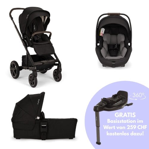Nuna - Nuna mixx™ next 4 - in - 1 Kinderwagen Komplettsystem, inkl. 360° Basisstation - Babylution