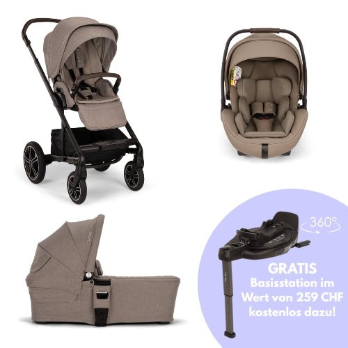 Nuna - Nuna mixx™ next 4 - in - 1 Kinderwagen Komplettsystem, inkl. 360° Basisstation - Babylution