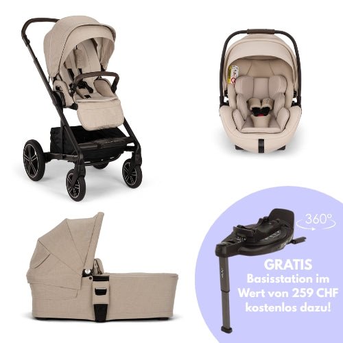 Nuna - Nuna mixx™ next 4 - in - 1 Kinderwagen Komplettsystem, inkl. 360° Basisstation - Babylution