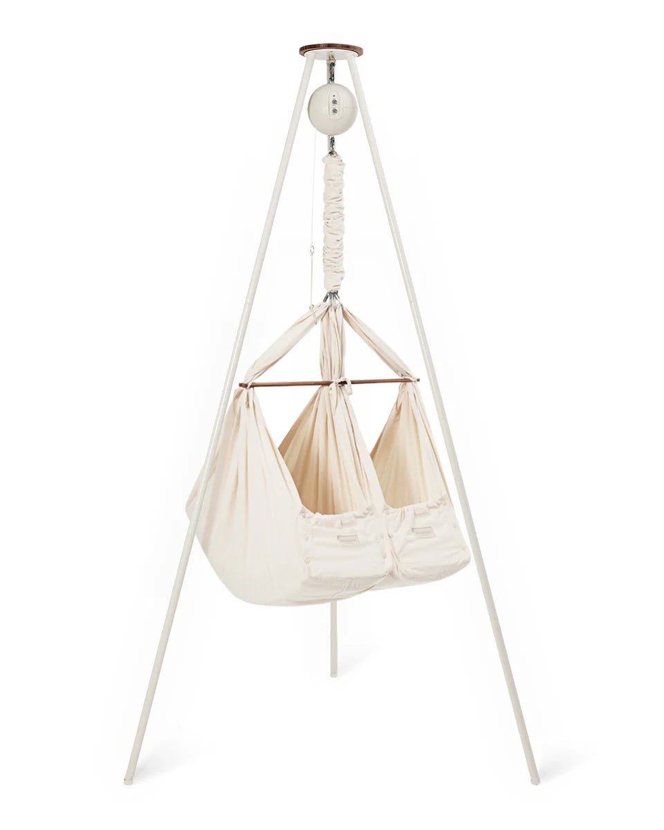 Moonboon - Moonboon Zwilling Federwiege komplett Set inkl. Motor - Babylution