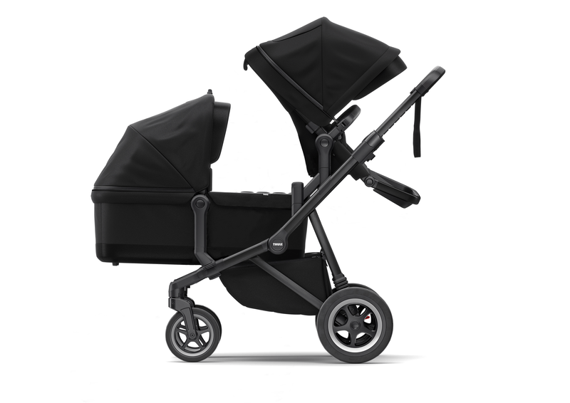 Thule - Thule Sleek Kinderwagen Geschwisterset Sitz/Wanne - Babylution