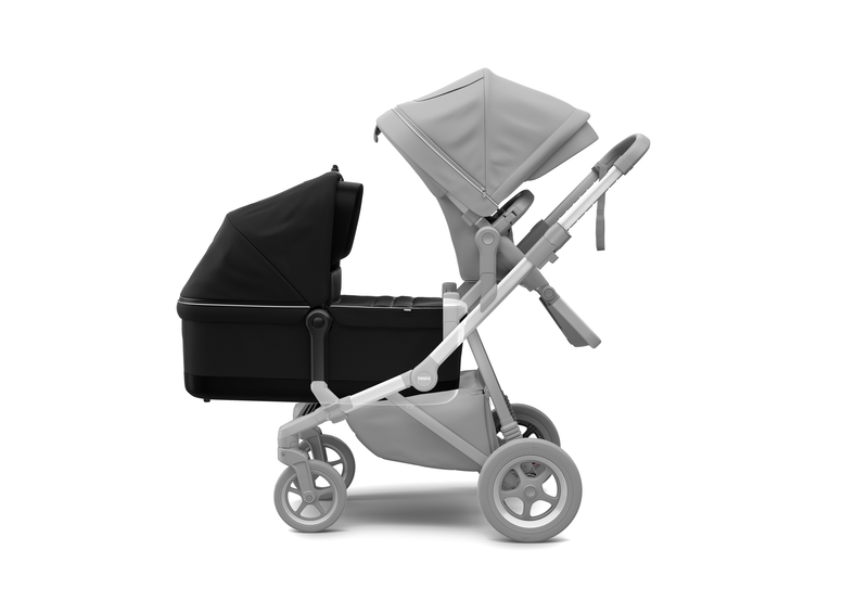 Thule - Thule Sleek Kinderwagen Geschwisterset Sitz/Wanne - Babylution